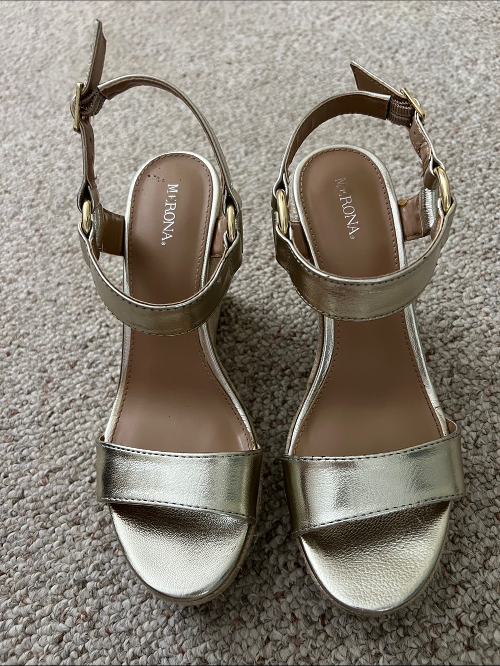 Merona Gold Metallic Wedges